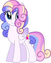 Size: 7002x8567 | Tagged: safe, artist:shootingstarsentry, imported from derpibooru, princess skyla, pegasus, pony, absurd resolution, alternate design, female, mare, offspring, parent:princess cadance, parent:shining armor, parents:shiningcadance, simple background, solo, transparent background