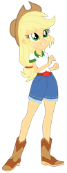 Size: 1800x4663 | Tagged: safe, artist:gmaplay, imported from derpibooru, applejack, human, equestria girls, legend of everfree, camp everfree outfits, simple background, solo, transparent background
