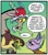 Size: 737x837 | Tagged: safe, artist:brendahickey, idw, imported from derpibooru, baast, discord, cat, draconequus, spoiler:comic, spoiler:comic24, bowtie, dialogue, duo, egyptian, female, fez, g4, gradient background, hat, male, shipping fuel, speech bubble