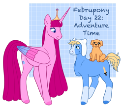 Size: 1280x1124 | Tagged: safe, artist:s0ftserve, imported from derpibooru, alicorn, pony, adventure time, amputee, finn the human, jake the dog, ponified, princess bubblegum, simple background, transparent background