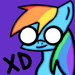 Size: 1280x1280 | Tagged: safe, artist:p1nki3pi3, imported from derpibooru, rainbow dash, pegasus, pony, female, solo