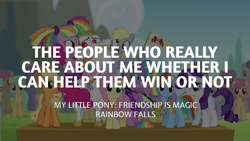 Size: 1920x1080 | Tagged: safe, edit, edited screencap, editor:quoterific, imported from derpibooru, screencap, applejack, brolly, bulk biceps, cloud kicker, derpy hooves, dizzy twister, fluttershy, merry may, orange swirl, pinkie pie, rainbow dash, rarity, sunshower raindrops, twilight sparkle, whitewash, alicorn, rainbow falls, cheerleader, cheerleader outfit, cheerleader sparkle, clothes, flag, mane six, twilight sparkle (alicorn)