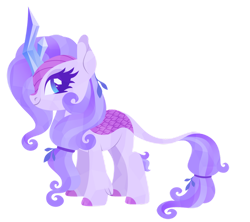 Size: 1024x908 | Tagged: safe, artist:kabuvee, imported from derpibooru, oc, kirin, crystal horn, female, horn, simple background, solo, transparent background
