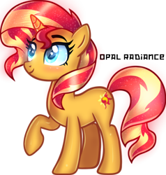 Size: 872x917 | Tagged: safe, artist:opal_radiance, imported from derpibooru, sunset shimmer, pony, unicorn, equestria girls, female, mare, raised hoof, reshaded, simple background, solo, transparent background