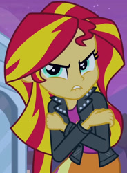 Size: 1415x1920 | Tagged: safe, imported from derpibooru, screencap, sunset shimmer, equestria girls, equestria girls (movie), cropped, lip bite, solo