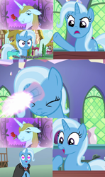 Size: 2112x3560 | Tagged: safe, edit, edited screencap, imported from derpibooru, screencap, prince blueblood, trixie, pony, unicorn, all bottled up, magic duel, student counsel, the best night ever, bluetrix, exploitable meme, female, male, mare, meme, shipping, stallion, straight, trixie fixing meme