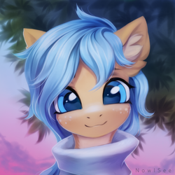 Size: 2000x2000 | Tagged: safe, artist:inowiseei, imported from derpibooru, oc, oc only, pony, bust, cute, looking at you, ocbetes, portrait, solo