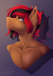 Size: 1540x2228 | Tagged: safe, artist:lunciakkk, imported from derpibooru, oc, oc only, oc:simir, anthro, bust, commission, furry, portrait
