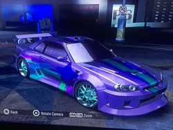 Size: 4032x3024 | Tagged: safe, artist:carlos324, imported from derpibooru, starlight glimmer, car, game screencap, need for speed, need for speed carbon, nissan, nissan skyline, video game