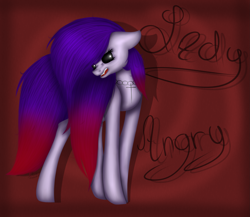 Size: 2627x2283 | Tagged: safe, artist:maneblue, imported from derpibooru, oc, oc only, earth pony, pony, abstract background, black sclera, earth pony oc, solo