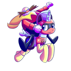 Size: 8000x8000 | Tagged: safe, artist:trackheadtherobopony, imported from derpibooru, oc, oc:trackhead, human, pony, robot, robot pony, annoyed, cape, clothes, doctor eggman, humans riding ponies, riding, riding a pony, simple background, sonic the hedgehog (series), transparent background