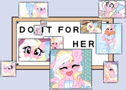 Size: 1400x1000 | Tagged: safe, imported from derpibooru, oc, oc only, oc:bay breeze, pegasus, pony, blushing, bow, chest fluff, clothes, cute, do it for her, exploitable meme, eyes closed, female, hair bow, heart eyes, mare, meme, ocbetes, one ear down, socks, solo, striped socks, the simpsons, wingding eyes, wings