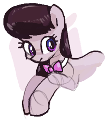 Size: 311x344 | Tagged: safe, artist:plunger, octavia melody, earth pony, bust, female, looking at something, mare, necktie, simple background, solo