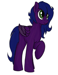 Size: 1486x1906 | Tagged: safe, artist:ahorseofcourse, oc, oc only, oc:midnight lily, pegasus, pony, female, mare, ponerpics community collab 2022, simple background, solo, transparent background