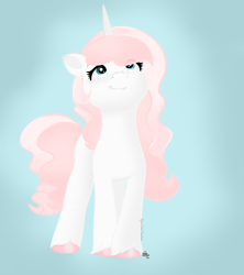 Size: 2976x3352 | Tagged: source needed, useless source url, safe, artist:sugarcubecreationz, imported from derpibooru, oc, oc:sweetheart, pony, unicorn, base used, g5, horn, looking up, my little pony: a new generation, photo, simple background, solo, unicorn oc
