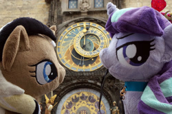 Size: 3004x1996 | Tagged: safe, artist:cabraloca, imported from derpibooru, starlight glimmer, oc, oc:unity (brony fair), czech republic, irl, photo, plushie, prague, s5 starlight