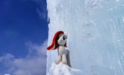 Size: 2048x1235 | Tagged: safe, imported from derpibooru, photographer:pakapaka1993, oc, oc only, oc:poniko, earth pony, pony, ice, icicle, irl, japan, photo, plushie, snow, solo, winter