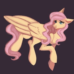 Size: 1773x1773 | Tagged: safe, artist:neonbugzz, imported from derpibooru, fluttershy, pegasus, fanart, ibispaintx, procreate app, smiling, solo, wings