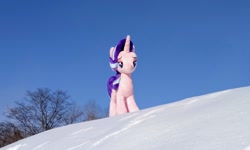 Size: 2048x1228 | Tagged: safe, imported from derpibooru, photographer:pakapaka1993, starlight glimmer, pony, unicorn, irl, japan, photo, plushie, snow, solo, tree, winter