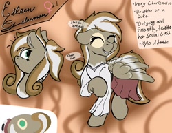 Size: 2048x1583 | Tagged: safe, artist:kalashnikitty, imported from derpibooru, oc, oc:eileen galarman, pegasus, female, reference sheet, smiling, solo, wings