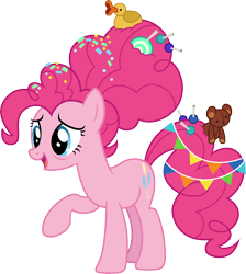 Size: 3000x3346 | Tagged: safe, artist:cloudy glow, imported from derpibooru, pinkie pie, earth pony, pony, the last problem, .ai available, female, mare, middle aged, older, older pinkie pie, simple background, solo, transparent background, vector