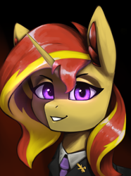 Size: 3120x4200 | Tagged: source needed, safe, artist:闪电_lightning, imported from derpibooru, sunset shimmer, pony, unicorn, equestria at war mod, equestria girls, clothes, cosplay, costume