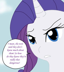 Size: 600x678 | Tagged: safe, artist:ask--luna-and-rarity, imported from derpibooru, rarity, pony, unicorn, series:arc 1, crying, solo, teary eyes