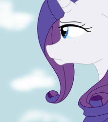 Size: 600x678 | Tagged: safe, artist:ask--luna-and-rarity, imported from derpibooru, rarity, pony, unicorn, series:arc 1, crying, solo, teary eyes