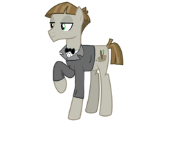 Size: 1280x1058 | Tagged: safe, artist:cartoonlover826, imported from derpibooru, mudbriar, earth pony, clothes, simple background, smiling, solo, transparent background, tuxedo, vector, wedding suit, when he smiles