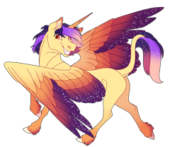 Size: 1800x1500 | Tagged: safe, artist:uunicornicc, imported from derpibooru, oc, oc only, alicorn, pony, alicorn oc, colored wings, gradient wings, horn, male, multicolored wings, simple background, solo, stallion, transparent background, wings