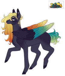 Size: 1922x2224 | Tagged: safe, artist:sleepy-nova, imported from derpibooru, oc, oc:astray, pegasus, pony, colored wings, female, mare, simple background, solo, transparent background, two toned wings, wings