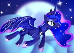 Size: 3500x2500 | Tagged: safe, artist:leonkay, imported from derpibooru, princess luna, pony, solo