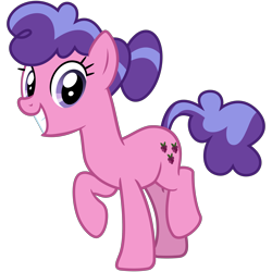 Size: 3000x3000 | Tagged: safe, artist:cheezedoodle96, imported from derpibooru, berry blend, berry bliss, earth pony, pony, .svg available, female, friendship student, full body, grin, high res, hooves, looking at you, mare, raised hoof, raised leg, simple background, smiling, smiling at you, solo, standing, standing on two hooves, svg, tail, transparent background, two toned mane, two toned tail, vector, wide smile