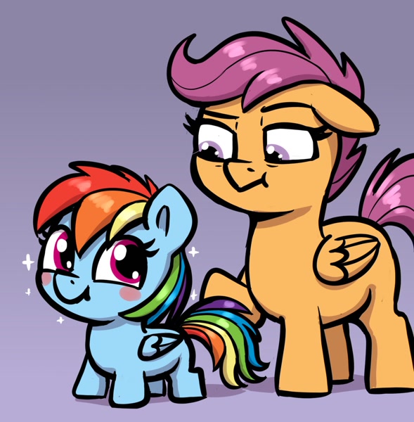 rainbow dash filly cute