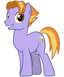 Size: 2500x3000 | Tagged: safe, artist:cheezedoodle96, imported from derpibooru, auburn vision, earth pony, pony, .svg available, friendship student, full body, grin, high res, hooves, looking at you, male, simple background, smiling, solo, stallion, standing, svg, tail, transparent background, two toned mane, two toned tail, vector
