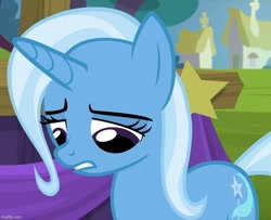 Size: 781x633 | Tagged: safe, imported from derpibooru, screencap, trixie, pony, unicorn, no second prances, cropped, sad