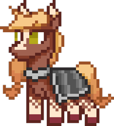 Size: 234x258 | Tagged: safe, artist:redahfuhrerking, imported from derpibooru, oc, oc:sila, horse, them's fightin' herds, community related, female, pixel art, simple background, solo, sprite, style emulation, tfh oc, transparent background