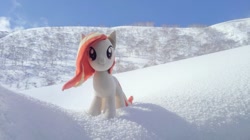 Size: 1024x575 | Tagged: safe, imported from derpibooru, photographer:pakapaka1993, oc, oc only, oc:poniko, earth pony, pony, earth pony oc, irl, japan, photo, plushie, snow, solo, tree, winter