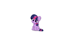 Size: 8400x5300 | Tagged: safe, artist:kittyrosie, imported from derpibooru, twilight sparkle, alicorn, pony, absurd resolution, cute, dangerously high res, female, full body, horn, mare, signature, simple background, sitting, smiling, smol, solo, tiny, twiabetes, twilight sparkle (alicorn), white background, wings