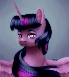 Size: 1800x2000 | Tagged: safe, artist:rdz, imported from derpibooru, twilight sparkle, alicorn, pony, bust, female, portrait, solo, twilight sparkle (alicorn)