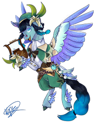 Size: 3600x4300 | Tagged: safe, artist:sashakruchkinatv, imported from derpibooru, pegasus, pony, clothes, cosplay, costume, genshin impact, lyre, musical instrument, ponified, simple background, solo, transparent background, venti (genshin impact)