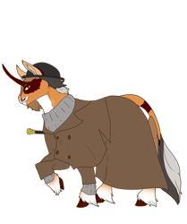 Size: 3600x4300 | Tagged: safe, artist:sashakruchkinatv, imported from derpibooru, oc, pony, unicorn, clothes, coat, male, simple background, solo, stallion, transparent background