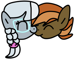 Size: 1000x800 | Tagged: safe, artist:jadeharmony, imported from derpibooru, button mash, silver spoon, earth pony, pony, boop, colt, duo, eyes closed, female, filly, foal, glasses, male, noseboop, shipping, silvermash, simple background, straight, transparent background
