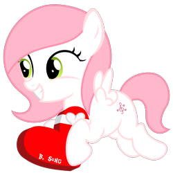 Size: 2980x2980 | Tagged: safe, alternate version, artist:strategypony, imported from derpibooru, oc, oc only, oc:sugar morning, pegasus, pony, box of chocolates, cute, female, filly, flying, foal, happy, simple background, smiling, transparent background