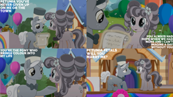 Size: 1280x720 | Tagged: safe, edit, edited screencap, editor:quoterific, imported from derpibooru, screencap, petunia petals, sunny skies, earth pony, pony, unicorn, rainbow roadtrip, cute, duo, female, magic, male, mare, marriage proposal, open mouth, open smile, petalbetes, petuniasky, shipping, smiling, stallion, straight, sunnydorable, telekinesis