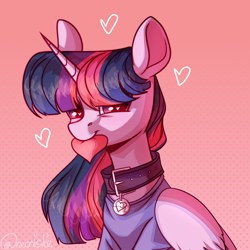 Size: 3000x3000 | Tagged: safe, artist:neonishe, imported from derpibooru, twilight sparkle, alicorn, pony, clothes, collar, cute, floating heart, heart, heart eyes, hearts and hooves day, holiday, looking at you, shirt, solo, twilight sparkle (alicorn), wingding eyes