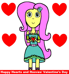 Size: 693x743 | Tagged: safe, imported from derpibooru, fluttershy, equestria girls, heart, hearts and hooves day, holiday, love, stylistic suck, valentine's day