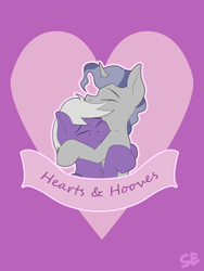 Size: 3120x4160 | Tagged: safe, artist:sefastpone, imported from derpibooru, silver script, star bright, pegasus, pony, unicorn, digital art, eyebrows, eyes closed, gay, heart, hearts and hooves day, horn, hug, male, shipping, smiling, stallion, starscript