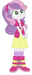Size: 1126x2643 | Tagged: safe, artist:gmaplay, imported from derpibooru, sweetie belle, equestria girls, boots, clothes, cute, shoes, simple background, skirt, solo, transparent background