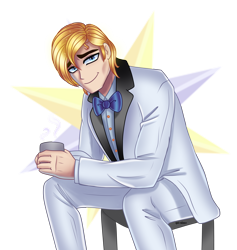 Size: 3600x3800 | Tagged: safe, artist:opal_radiance, imported from derpibooru, prince blueblood, human, humanized, male, prince, sitting